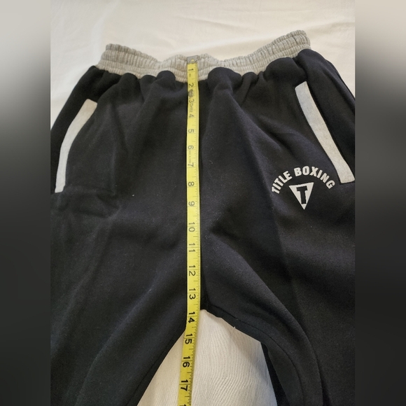 Title Boxing Men's Black Grey Training Joggers Warm Pockets, sz XL - Picture 5 of 15